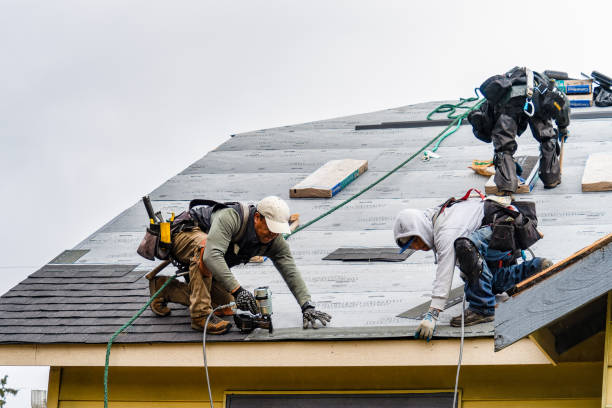 Professional Emergency Roof Repair technician working in Red Lion, PA